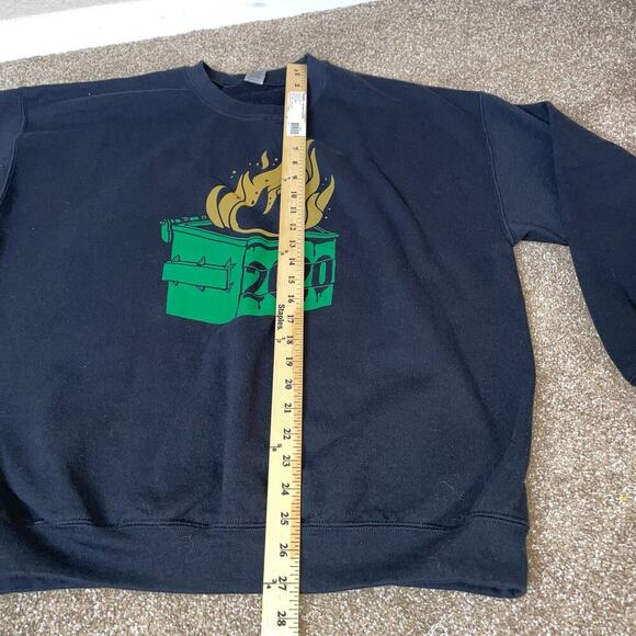 2020 Dumpster Fire Funny Trash Can Garbage Fire Worst Year hoodie sweatshirt XL - Picture 5 of 7